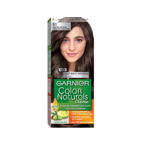غارنييه صبغه شعر كولور ناتشرلز 5.1 بني رمادي فاتح