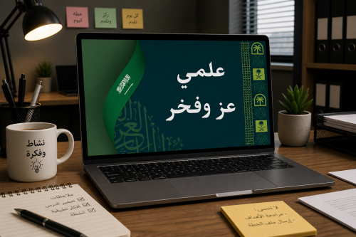 إذاعة عن ( علمي عز وفخر ) بوربوينت - قابل للتعديل