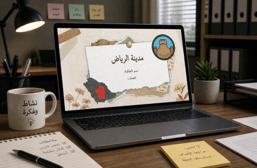 عرض بوربوينت ( مدينة الرياض ) مهارات رقمية قابل لل...