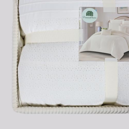 صندوق وطقم مفرش عرائس– لون سكرى | 9 قطع