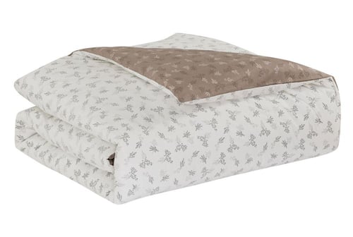 طقم مفرش سرير قطن مدريد بيج غامق