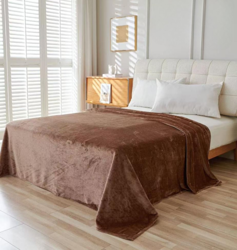 بطانية الشتاء بملمس ناعم بيج-غامق. 200X230 \ من بر...