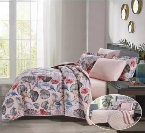 مفرش مضغوط وجهين صيفي مزدوج