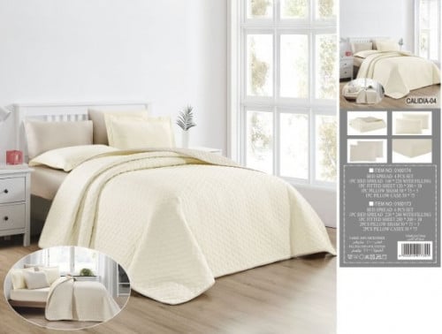 مفرش مضغوط لندن سادة سكري صيفي مزدوج