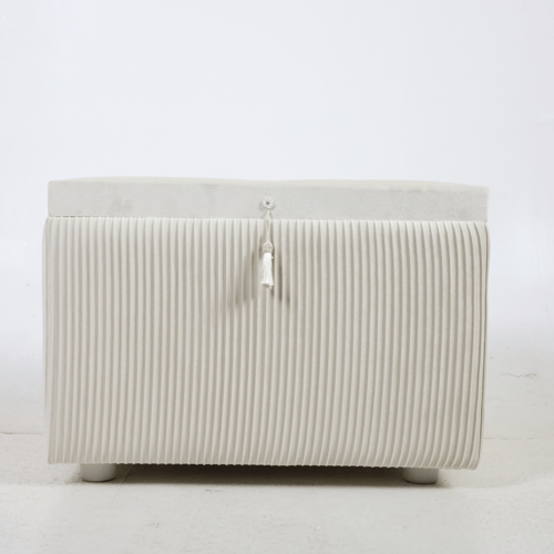 صندوق وطقم لحاف عرائس برومسد هوم أوف وايت