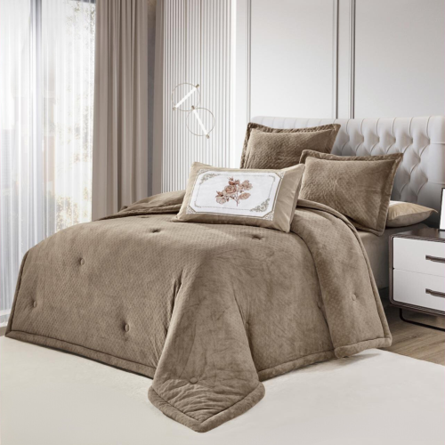 مفرش أمستردام مخمل-شتوي مزدوج