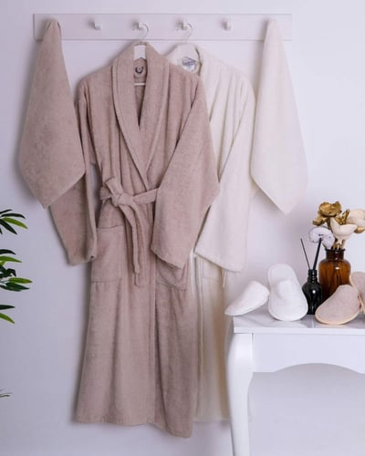 طقم روب حمام قطن 8 قطعة