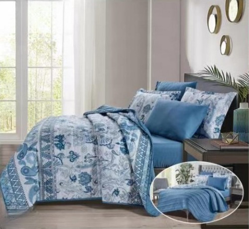 مفرش مضغوط وجهين صيفي مزدوج-قطع