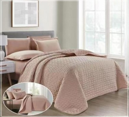 مفرش مضغوط صيفي مزدوج- 6 قطع