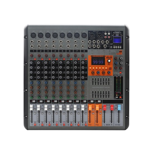 مكسر صوت مع باور احترافي قوة 600 وات ب 8 مداخل ميك...