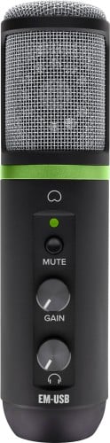 Mackie EM-USB Condenser Microphone Includes Tripod