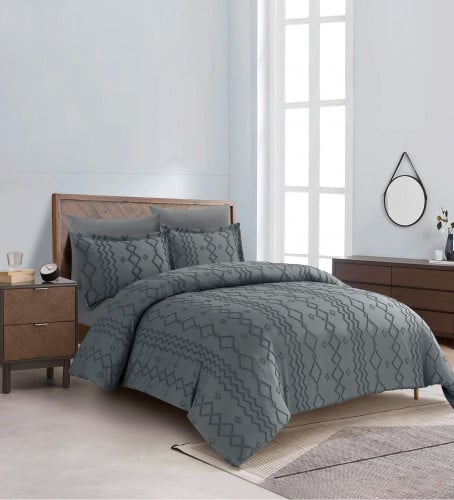 Areen-08 مفرش نفر ديزاير 4 قطع رمادي