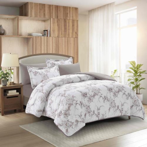 Rosemary-016 مفرش ديزاير روزماري نفرين بني 6 قطع