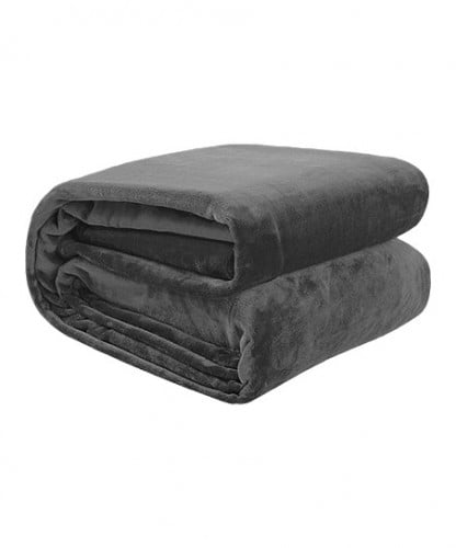 Flannel Blanket Charcoal gray ترند فلانيل بطانيات...