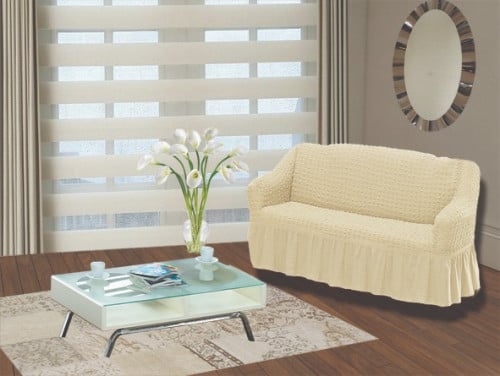 2 Seater Crape Seat Cover ترند غطاء كنب قطعة واحدة...