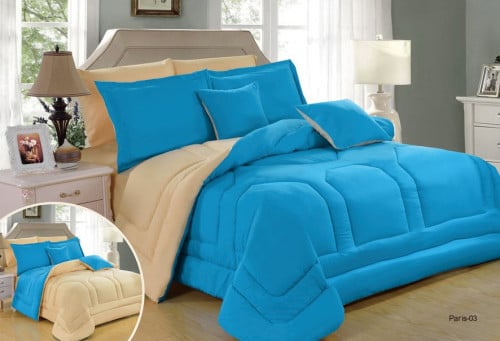 Paris-03 ديزاير لحاف نفر 3 قطع ميكرو ساده