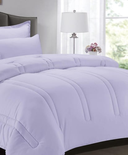 Catherine-008 مفرش ديزاير بنفسجي نفر ونص 4 قطع