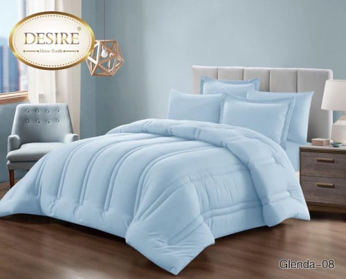 GLENDA-08 ديزاير مفرش سماوي نفر 3 قطع
