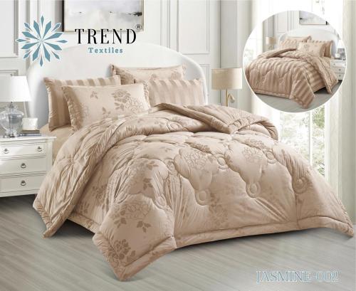 JASMINE-002 ترند طقم لحاف شتوي مخمل سميك فاخر كنج...
