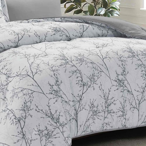 Rosemary-021 مفرش ديزاير روزماري رمادي غامق نفر ون...