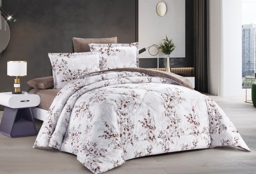 Rosalin-24-07 مفرش ديزاير روزلين ميكروفايبر مشجر ن...