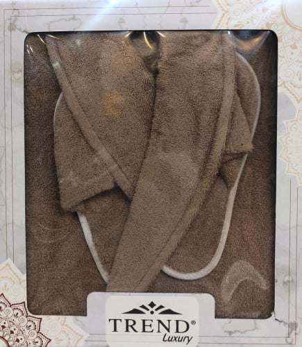 روب استحمام سادة سميك 3 قطع اوروبي بعلبة قطن 100%