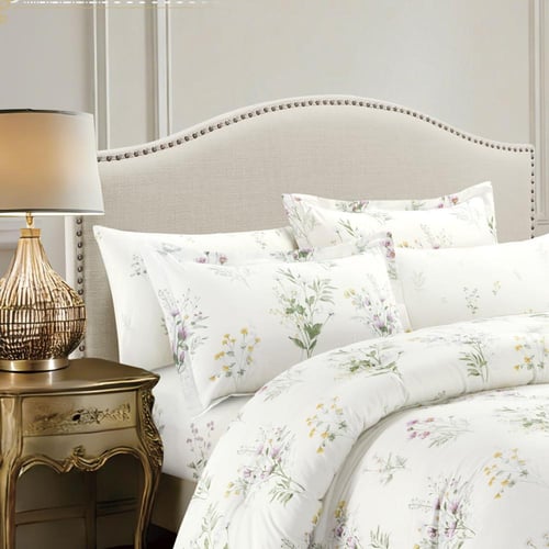 Qamar-013 ترند مفرش قطن 100% نفر ونص 4 قطع