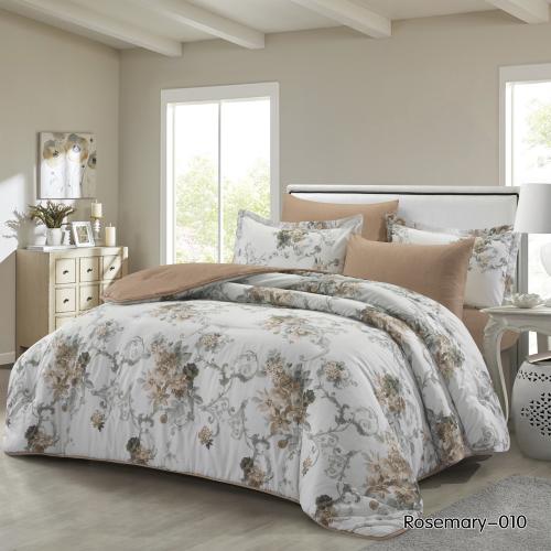 Rosemary-010 مفرش ديزاير روزماري بني فاتح نفر ونص...