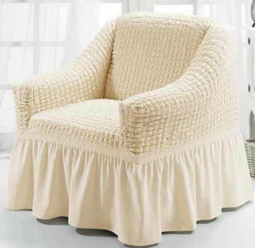 1 Seater Crape Seat Cover ترند غطاء كنب قطعة كرسي...