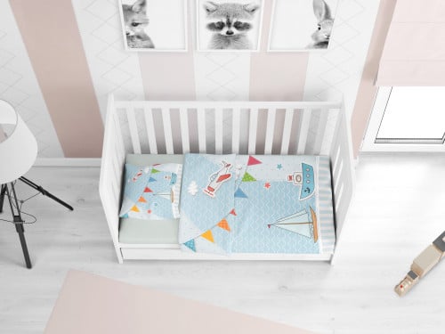 BABY 3D-24 مفرش أطفال تركي 100% قطن 4 قطع