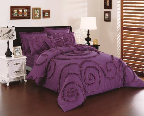 VICTORIA-004 فيكتوريا لحاف مناسبات 4 قطع نفر قطن