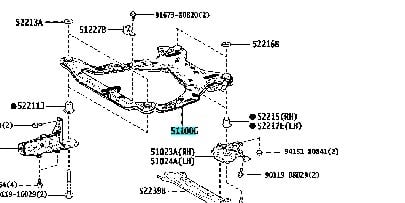 كمر كامري 2018/2023 امامي اصلي 51100-33130