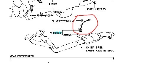 حساس شكمان صالون 1997/2007 89465-69155