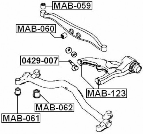 مقص سبيس واجن خلفي يمين اصلي MR403570
