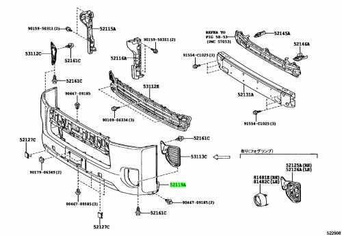 صدام هايس 2013/2019 امامي اصلي 52119-26670 52119-2...