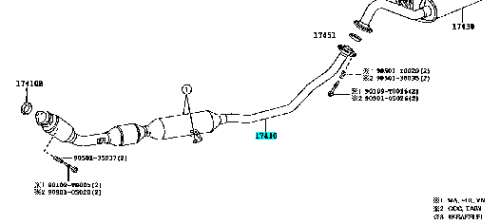 دبة تلوث كورلا 2014/2019 اصلي 17410-0T760