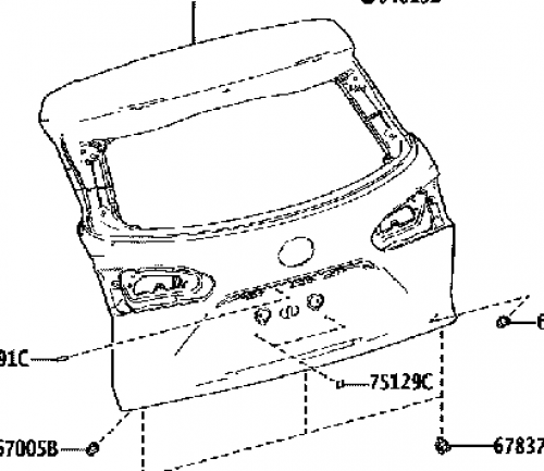 باب شنطة كرولا كروس 2020/2023 اصلي 67005-0A200 670...