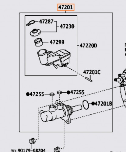 علبة فرامل يارس 2014/2019 اصلي 4721-0D700