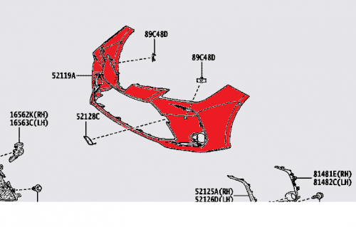 صدام كورلا 2020/2021 امامي اصلي 52119-F2925