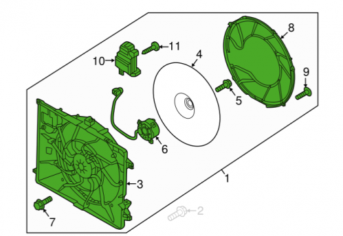 مروحة جنسيس 2015/2017 كوري 25380-B1280
