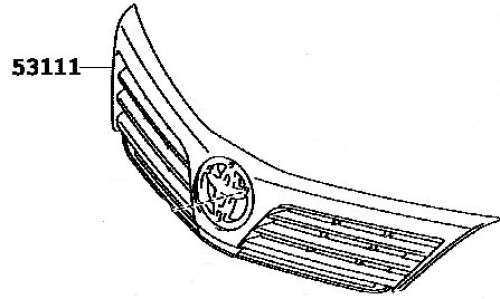 شبك اوريون 2012/2017 اصلي 53101-06550