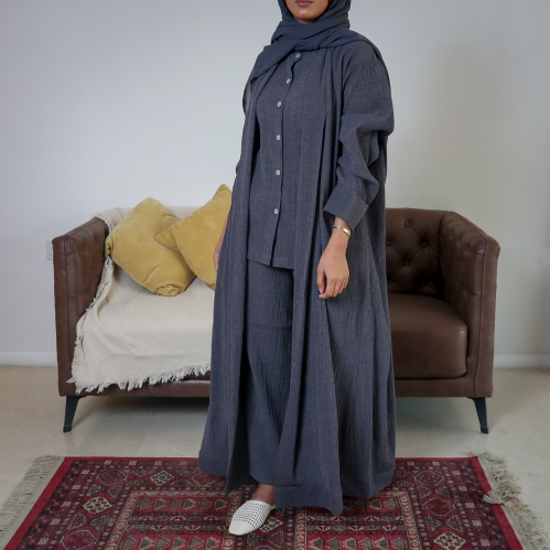 [SET1] - عباية رمادي