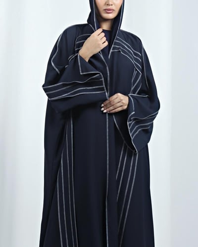 [KR4] - عباية كريب كحلي
