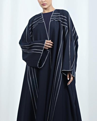 [KR4] - عباية كريب كحلي