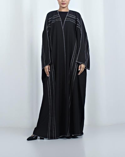 [KR4] - عباية كريب أسود