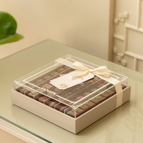 بوكس اكريلك مع جلد شوكولاته