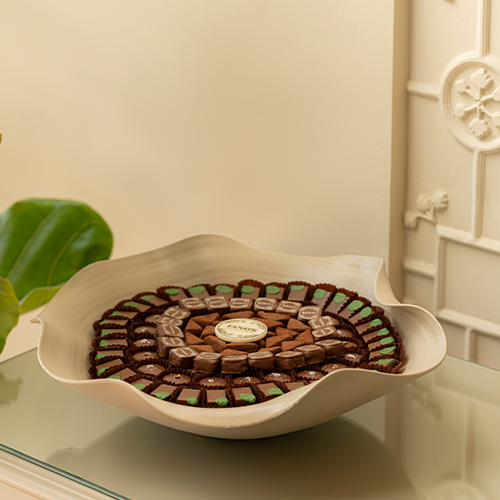 صينية خزف رمادي