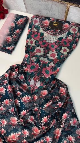 هاينك حرير ايطالي(مع قماش اضافي كربطة شعر او شيله)...