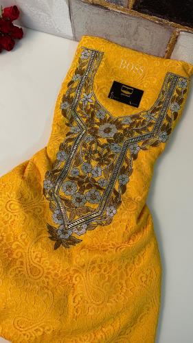 دانتيل مطرز بكرستال مع بطانه 1