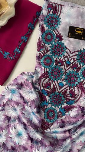 حرير ديجتال فل كرستال مع الشيله